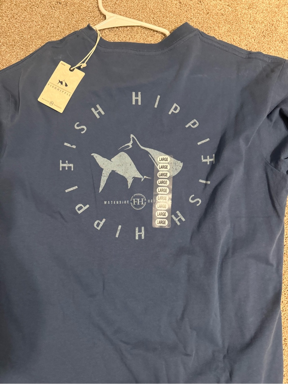 Fish Hippie Men's Short-Sleeve Graphic Tee in Navy
